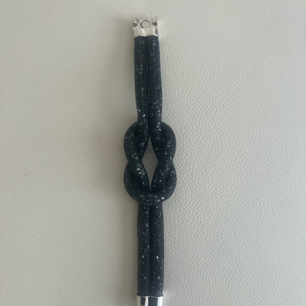 Swarovski Black Sparkle Knot Bracelet